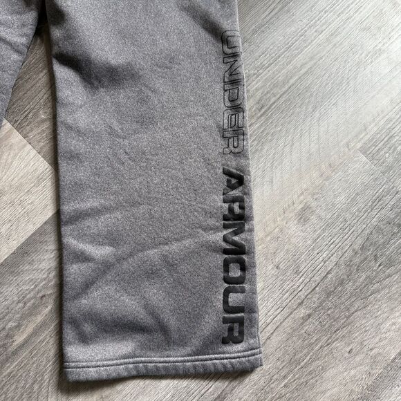 Under Armour STORM Sweatpants Gray Medium Boys Fleece Lined Athleisure - Picture 7 of 9